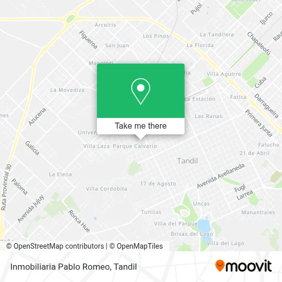 Inmobiliaria Pablo Romeo map