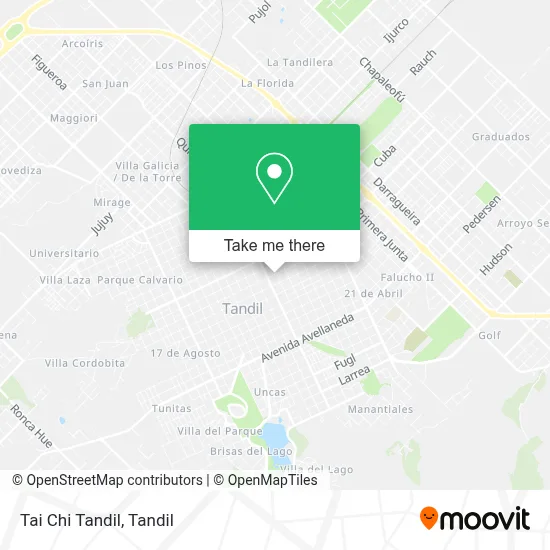 Tai Chi Tandil map