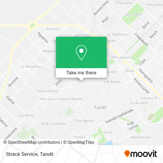 Strack Service map