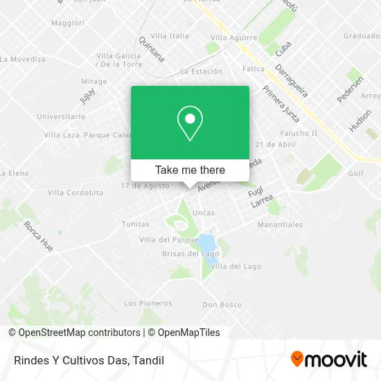Rindes Y Cultivos Das map