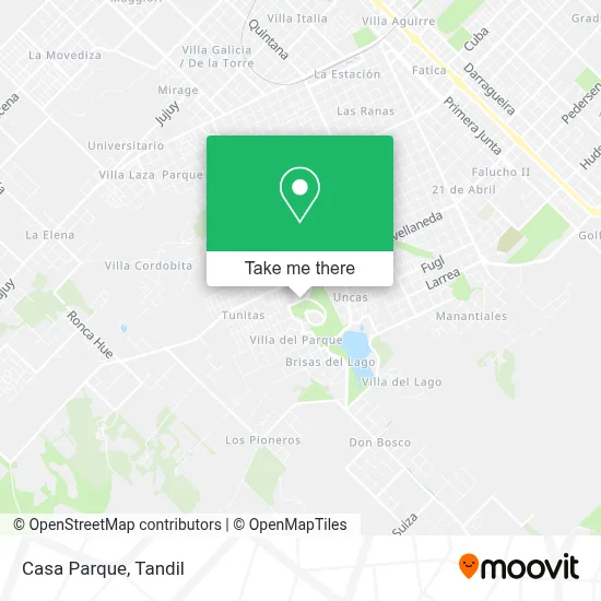 Casa Parque map