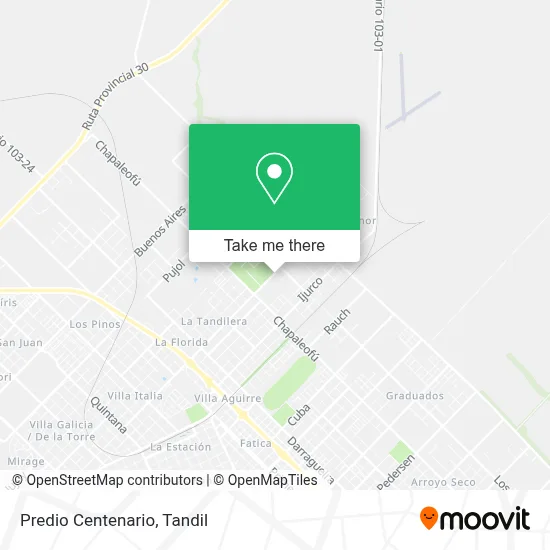 Predio Centenario map