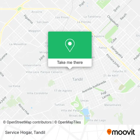 Service Hogar map