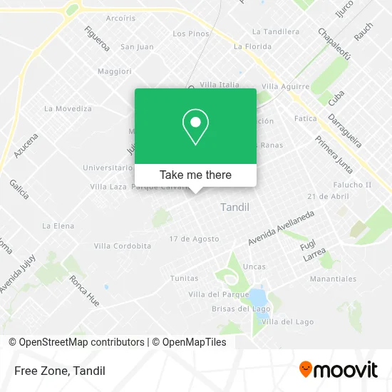 Free Zone map