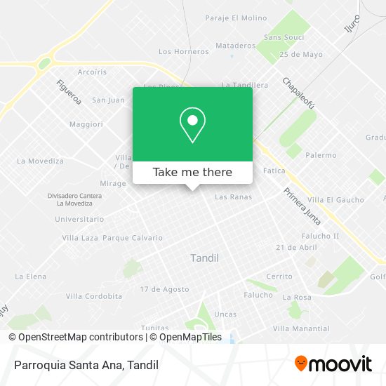 Mapa de Parroquia Santa Ana