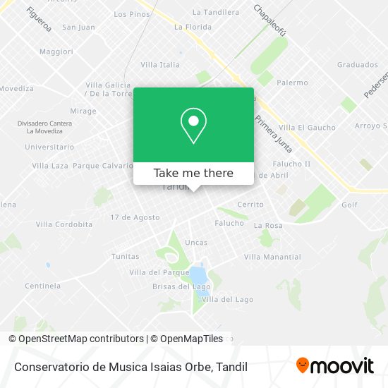 Conservatorio de Musica Isaias Orbe map