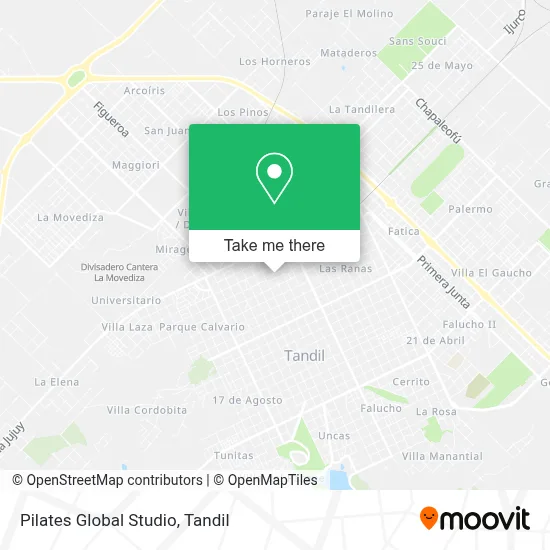 Pilates Global Studio map