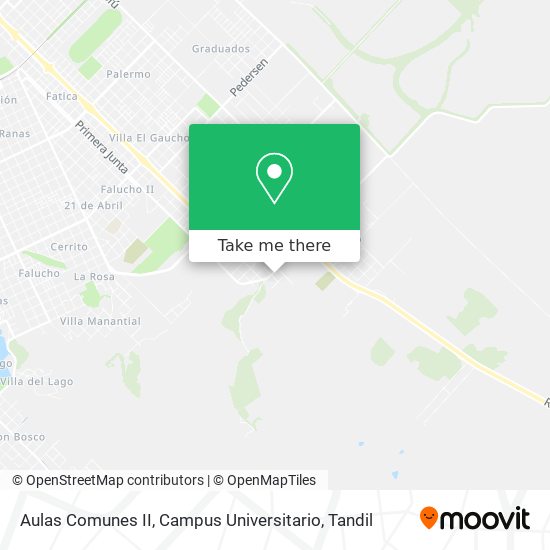 Aulas Comunes II, Campus Universitario map