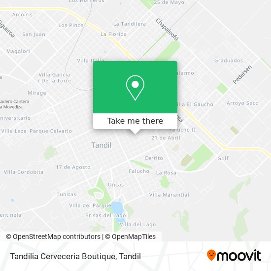 Tandilia Cerveceria Boutique map