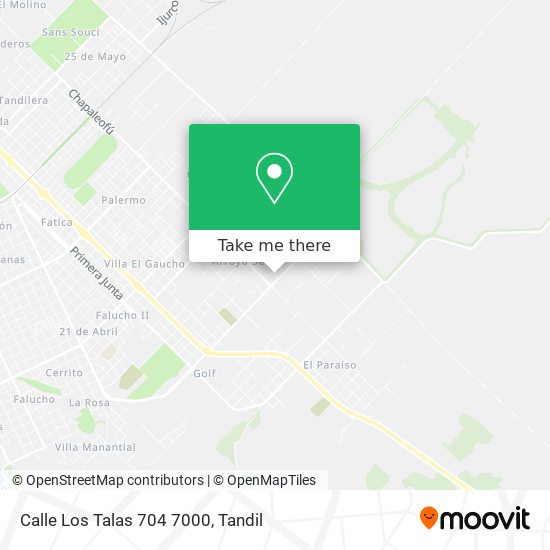 Calle Los Talas 704 7000 map