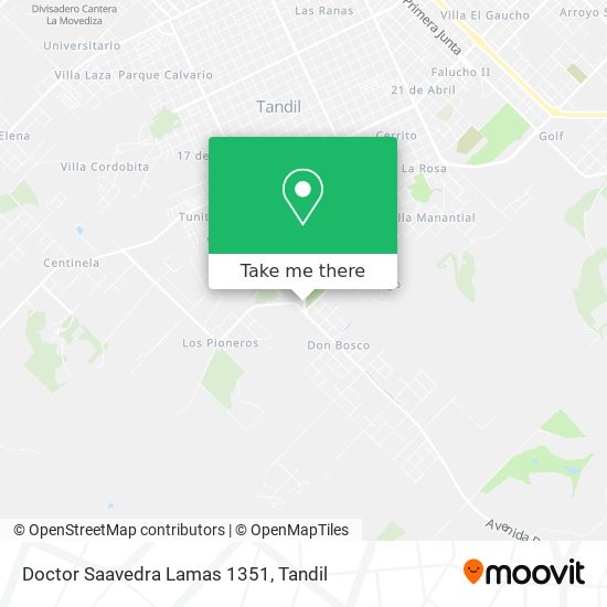 Doctor Saavedra Lamas 1351 map