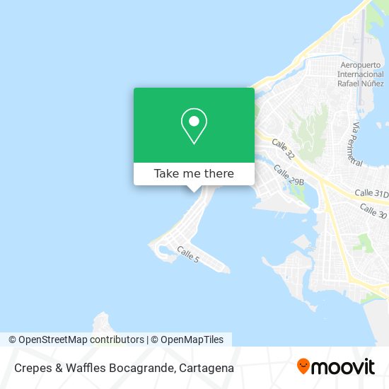 Crepes & Waffles Bocagrande map