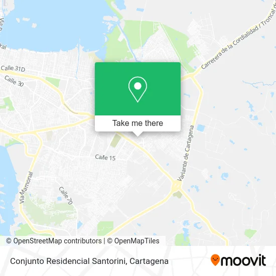 Conjunto Residencial Santorini map