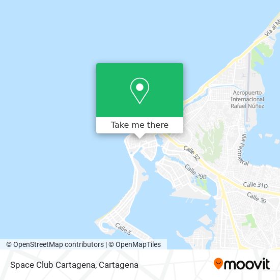 Space Club Cartagena map