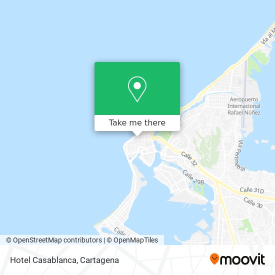 Mapa de Hotel Casablanca