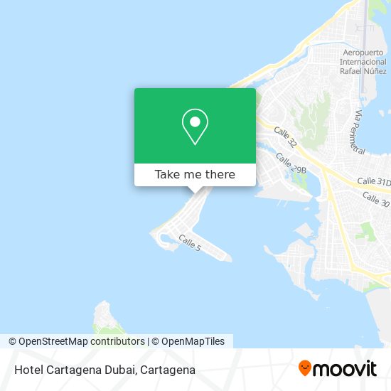 Mapa de Hotel Cartagena  Dubai