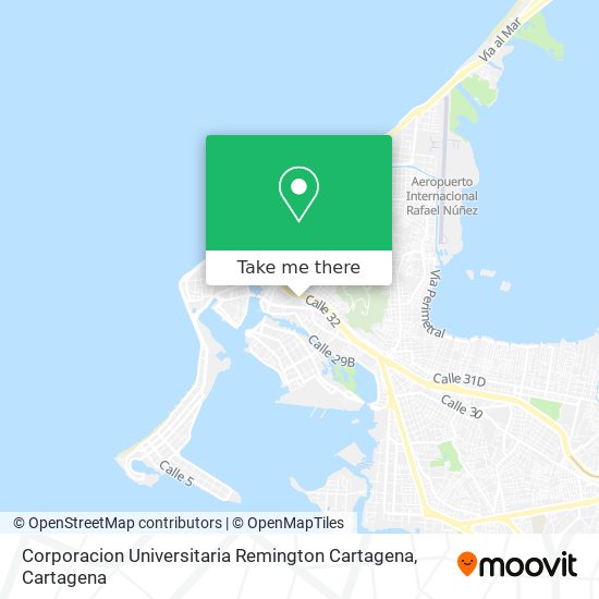 Corporacion Universitaria Remington Cartagena map