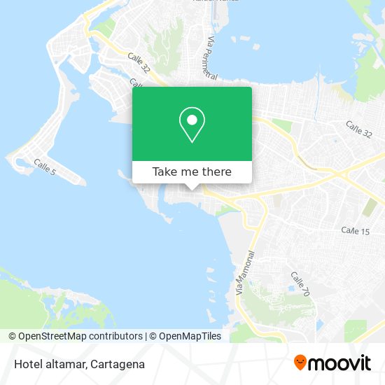 Hotel altamar map