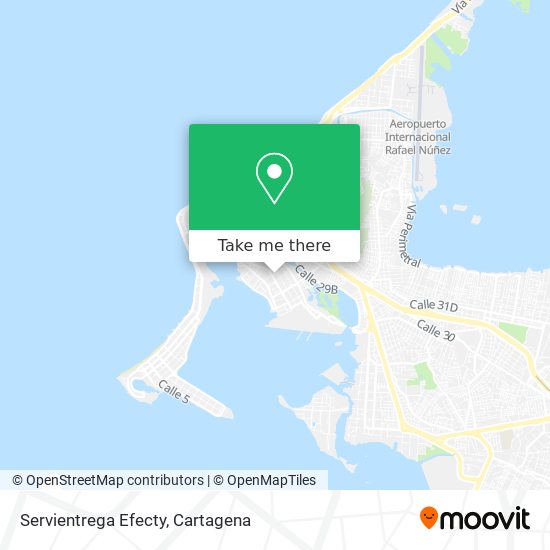Mapa de Servientrega Efecty