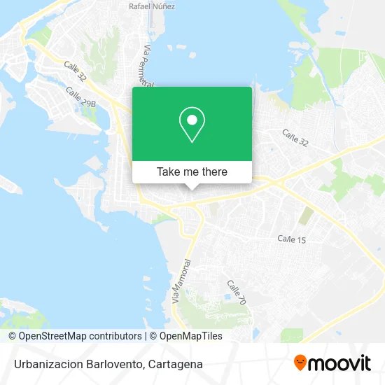 Urbanizacion Barlovento map