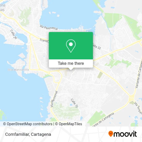 Comfamiliar map