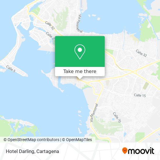 Mapa de Hotel Darling