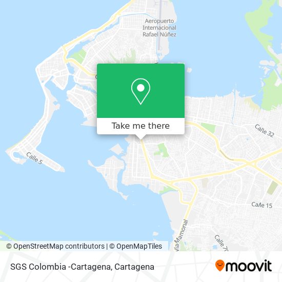 SGS Colombia -Cartagena map