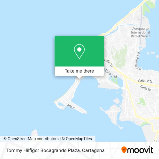 Tommy Hilfiger Bocagrande Plaza map