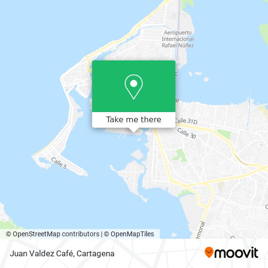 Mapa de Juan Valdez Café