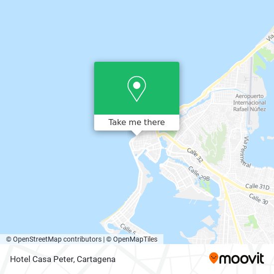 Mapa de Hotel Casa Peter