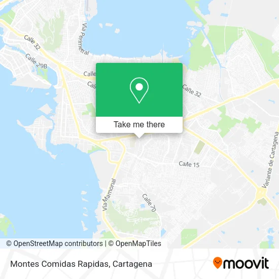 Montes Comidas Rapidas map