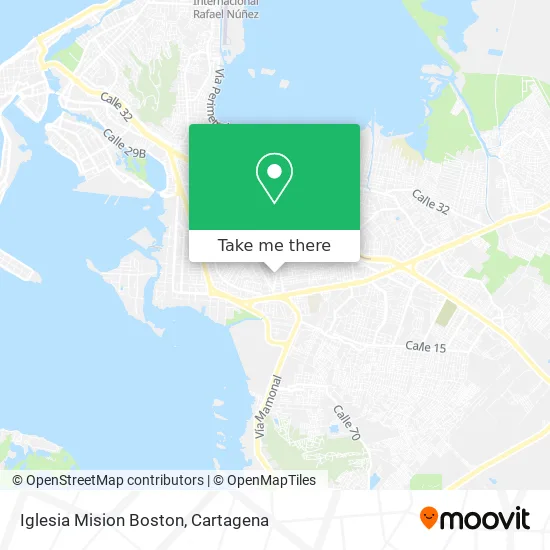 Iglesia Mision Boston map