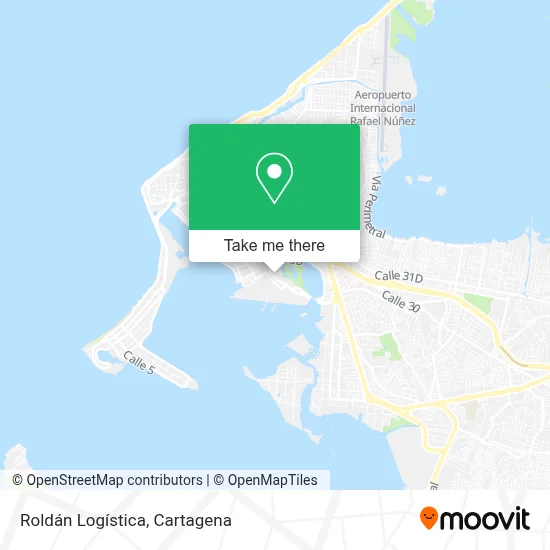 Roldán Logística map