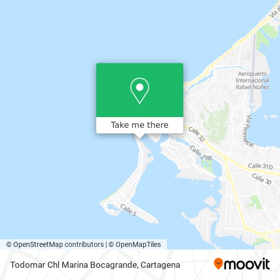 Todomar Chl Marina Bocagrande map