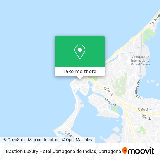 Bastión Luxury Hotel Cartagena de Indias map