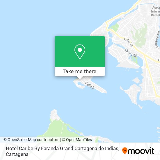 Hotel Caribe By Faranda Grand Cartagena de Indias map
