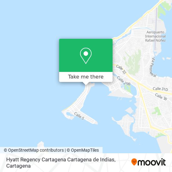 Hyatt Regency Cartagena Cartagena de Indias map