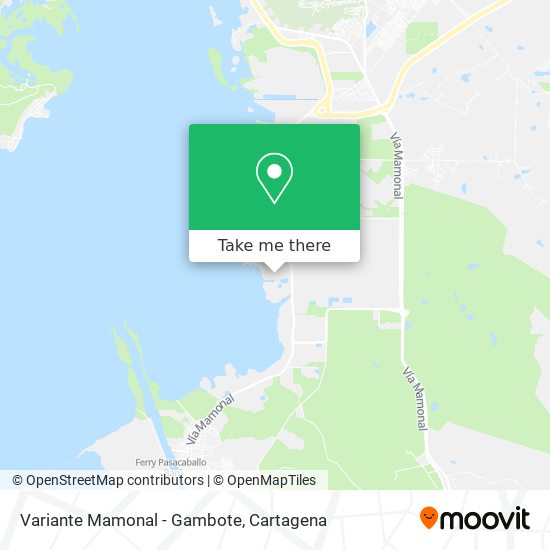 Variante Mamonal - Gambote map