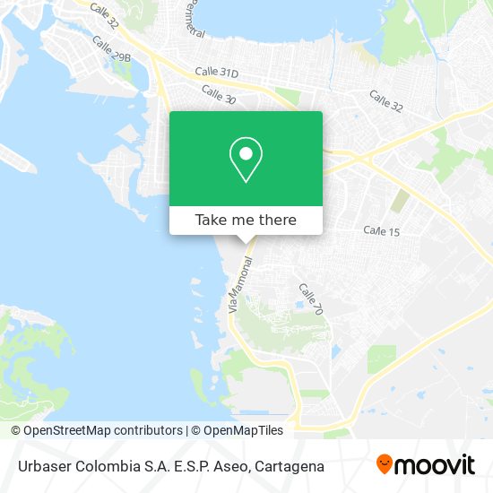 Urbaser Colombia S.A. E.S.P. Aseo map