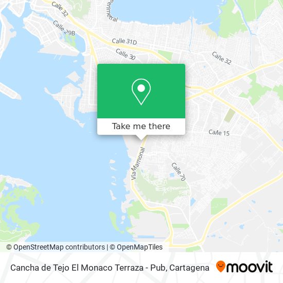 Cancha de Tejo El Monaco Terraza - Pub map