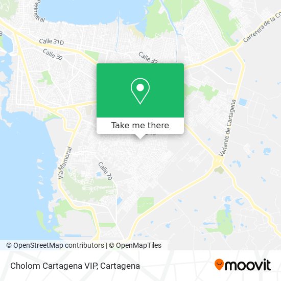 Cholom Cartagena VIP map