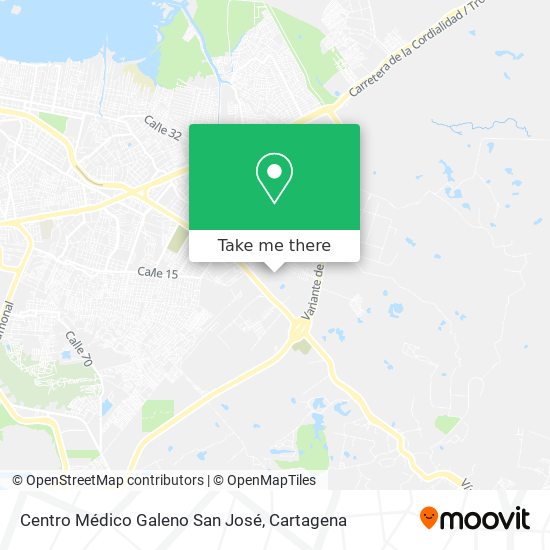 Mapa de Centro Médico Galeno San José