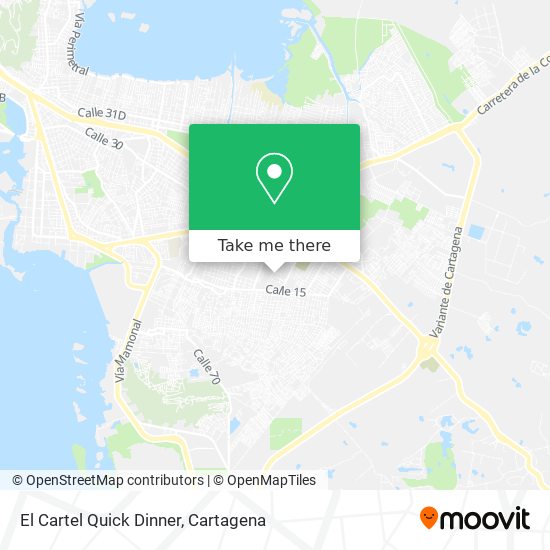El Cartel Quick Dinner map