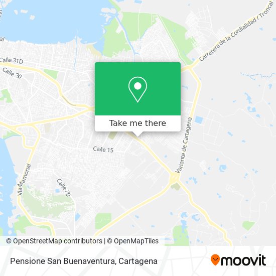 Mapa de Pensione San Buenaventura