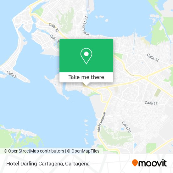 Hotel Darling Cartagena map