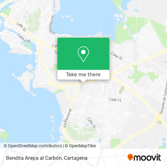 Bendita Arepa al Carbón map