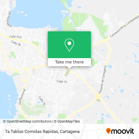 Ta Tabluo Comidas Rapidas map