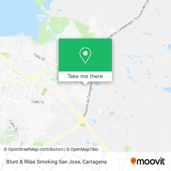 Blunt & Rilas Smoking San Jose map