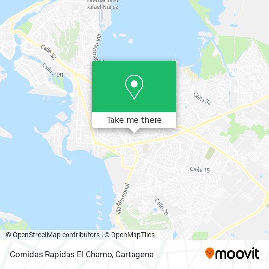 Comidas Rapidas El Chamo map