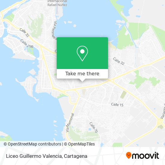 Mapa de Liceo Guillermo Valencia